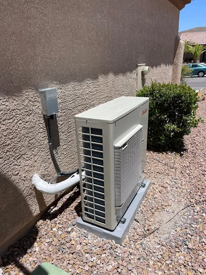 Residential air conditioning condenser unit in Charter Oak