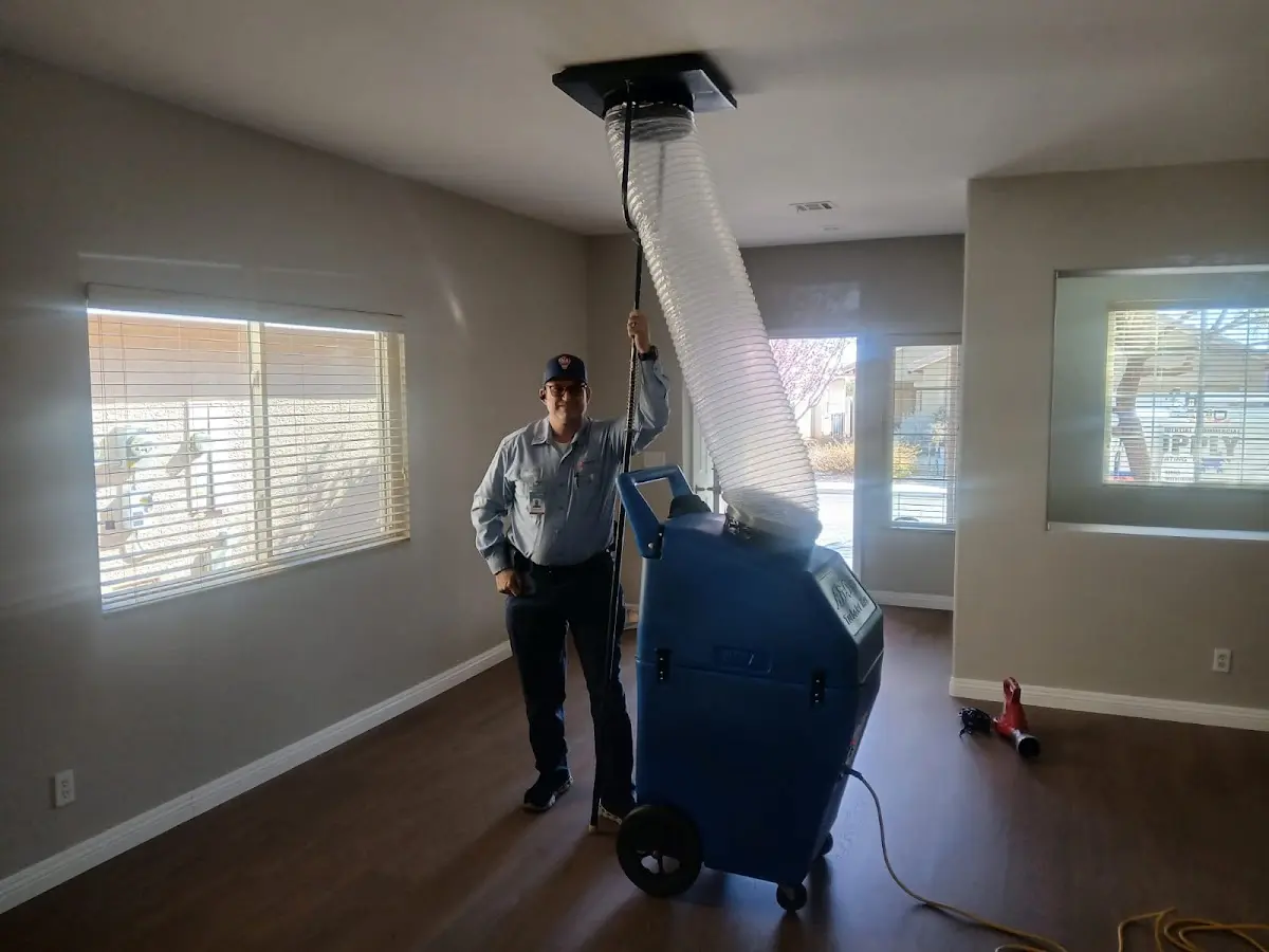 Professional Dryer Vent Cleaning work inside a Charter Oak home